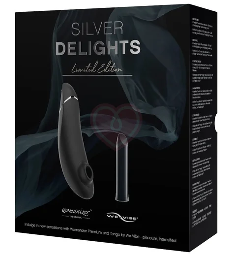 Набор Silver Delights Womanizer Premium и вибропуля We-Vibe Tango фото 2