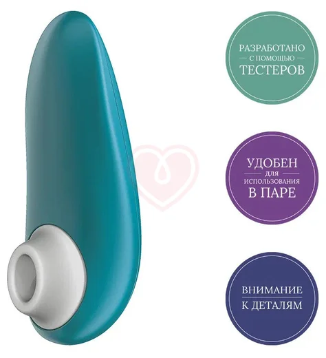 Вакуумный клиторальный стимулятор Womanizer Starlet 3 бирюзовый фото 5