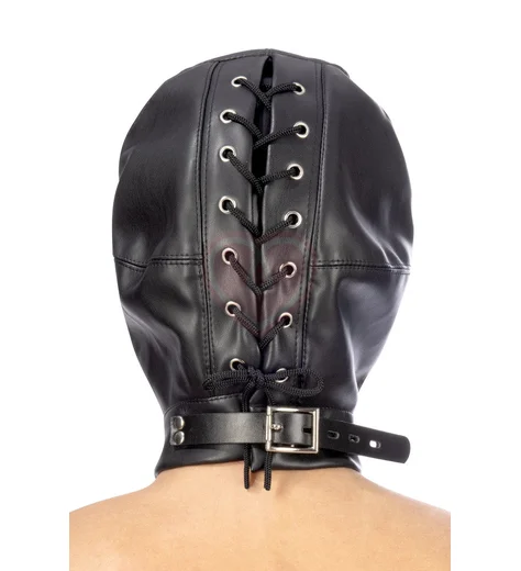 Маска Fetish Tentation из искусственной кожи с вырезами фото 3