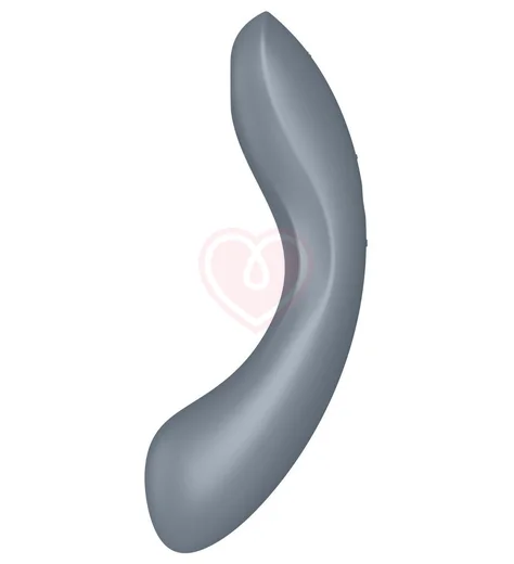Двухсторонний вакуумный вибростимулятор Satisfyer Curvy Trinity 1 серый фото 5