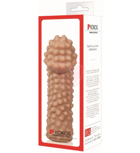 Стимулирующая насадка с бугорками Kokos Extreme Sleeve ES010-M фото 3