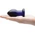 Стеклянная анальная вибропробка с пультом Glas Remote Plug синяя фото 3