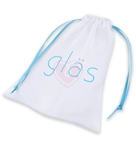 Стеклянная анальная вибропробка с пультом Glas Remote Plug синяя фото 6