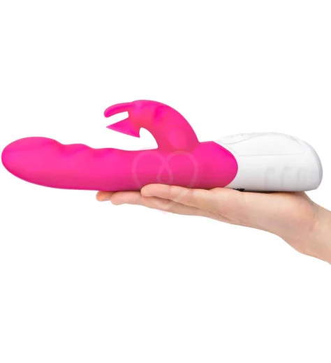 Вибратор-кролик с эффектом всасывания Clitoral Suction Rabbit розовый фото 3