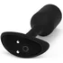 Утяжелённая анальная вибропробка b-Vibe Vibrating Snug Plug 2 малая чёрная фото 3