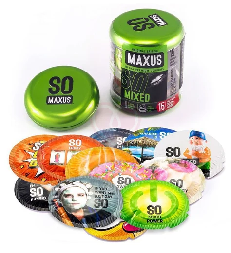 Набор презервативов Maxus Mixed 15 шт с кейсом фото 2