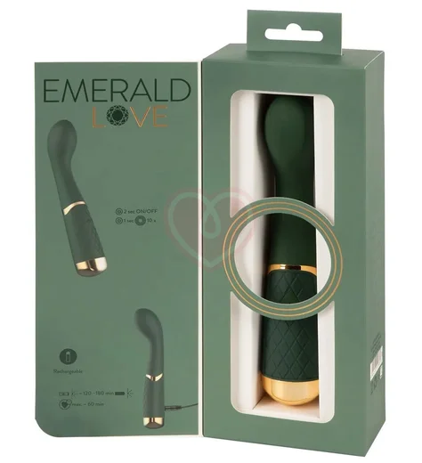Вибратор Emerald Love Luxurious с изгибом для зоны G фото 6