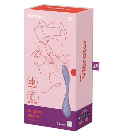 Гибкий вибратор Satisfyer G-Spot Flex 5+ с управлением от приложения фиолетовый фото 5