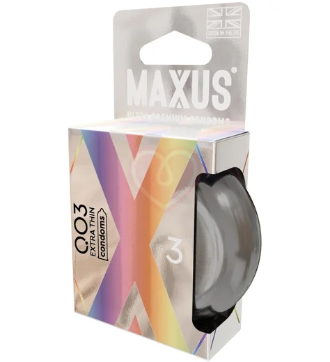 Ультратонкие презервативы Maxus 003 3 шт с кейсом фото 6