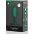 Утяжелённая анальная пробка для ношения b-Vibe Snug Plug 2 малая зеленая фото 6
