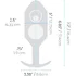 Утяжелённая анальная пробка для ношения b-Vibe Snug Plug 4 большая синяя фото 7