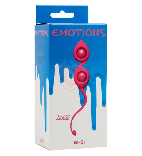 Вагинальные шарики со смещенным центром тяжести Emotions Gi-Gi розовые фото 3