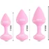Набор из 3 анальных пробок Bibi Butt Plug Set розовый фото 2