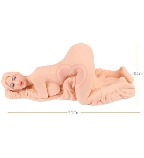 Мастурбатор куколка с тремя отверстиями Kokos Valentina с двойным слоем фото 6