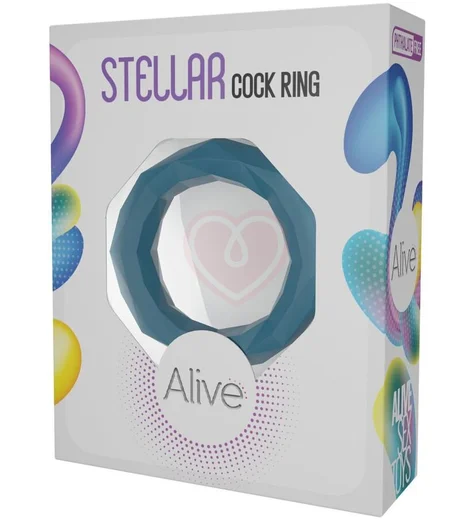 Эрекционное кольцо Adrien Lastic Stellar бирюзовое фото 3