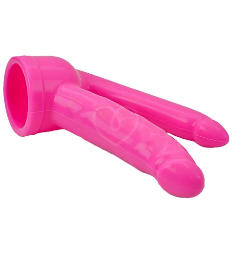 Насадка для двойного проникновения розовая фото 2