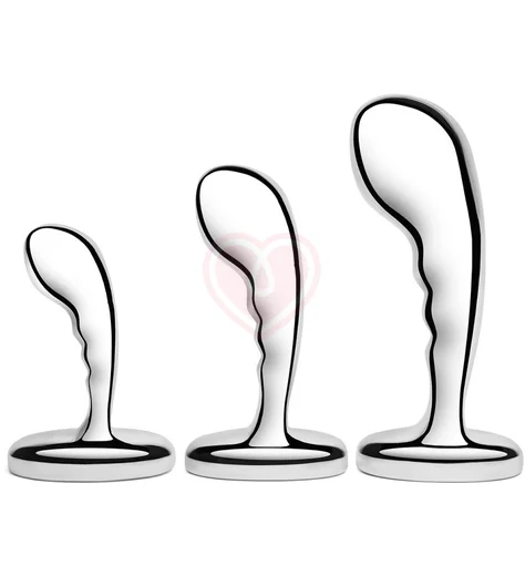 Набор металлических стимуляторов простаты b-Vibe Stainless Steel P-Spot Training Set фото 2