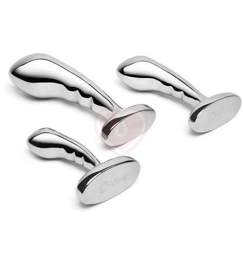 Набор металлических стимуляторов простаты b-Vibe Stainless Steel P-Spot Training Set фото 5