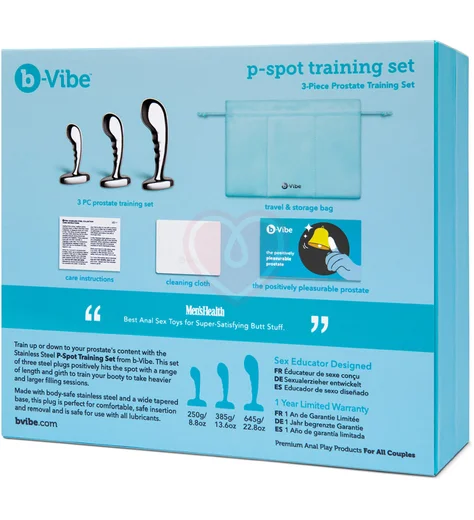 Набор металлических стимуляторов простаты b-Vibe Stainless Steel P-Spot Training Set фото 14
