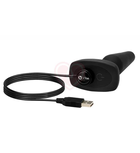 Анальная вибропробка b-Vibe trio с 3 моторчиками чёрная фото 4