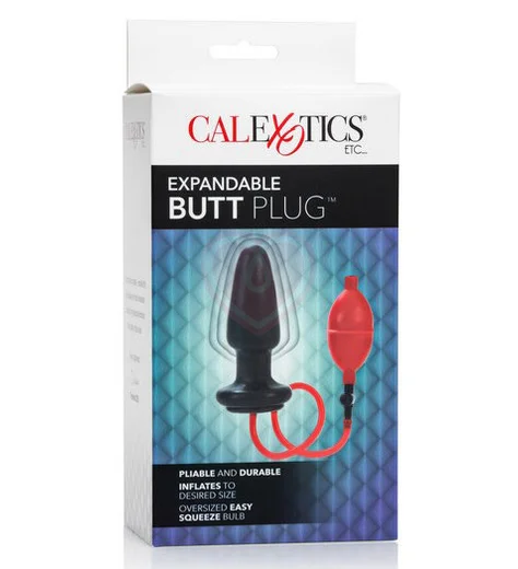 Анальная пробка с грушей для накачивания Expandable Butt Plug фото 3