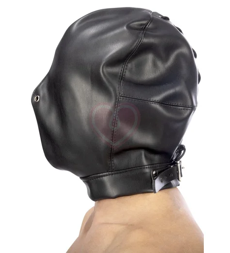 Закрытая маска Fetish Tentation из искусственной кожи фото 2