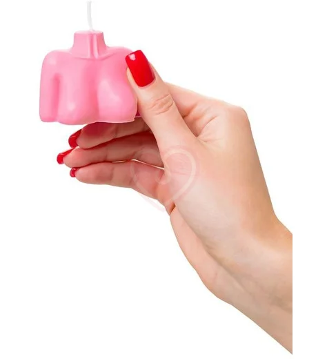 Декоративная свеча Женский силуэт Pecado BDSM розовая фото 4