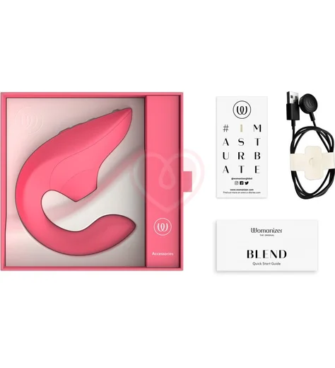 Вибратор для зоны G c бесконтактной стимуляцией клитора Womanizer Blend розовый фото 3