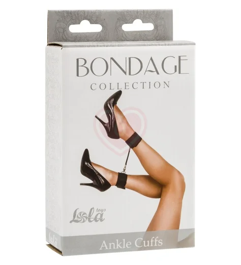 Оковы на ноги Bondage Collection Ankle Cuffs Plus Size черные фото 2