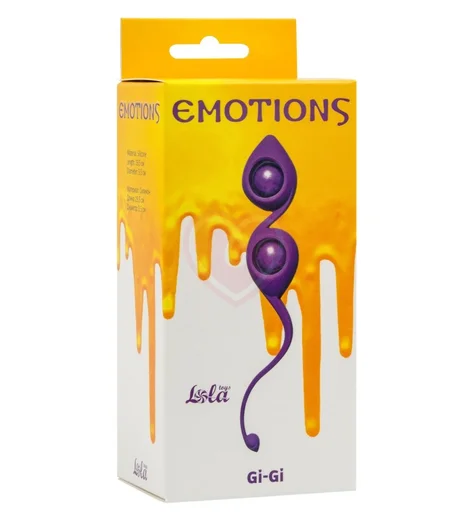 Вагинальные шарики со смещенным центром тяжести Emotions Gi-Gi фиолетовые фото 2