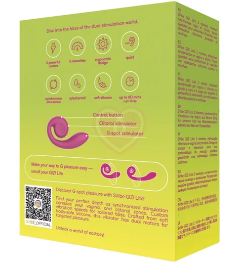 Адаптивный вибратор Svibe Gizi Lite розовый фото 6