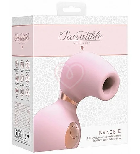 Клиторальный стимулятор с вибрацией Irresistible Invincible розовый фото 5