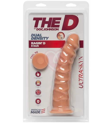 Рельефный фаллоимитатор на присоске The D Ragin D 20 см телесный фото 2