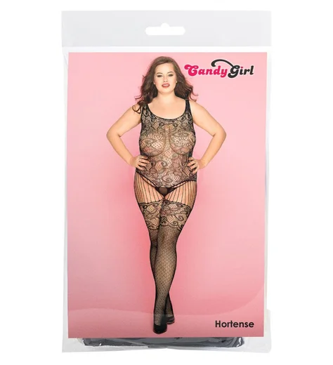 Лёгкий ажурный кэтсьют и стринги Candy Girl Hortense фото 3