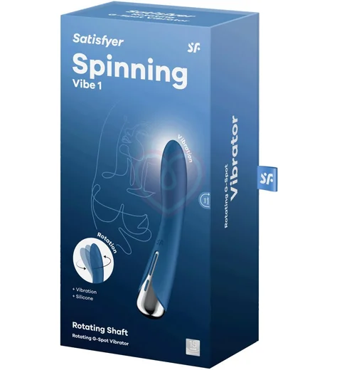 Вибратор с ротацией Satisfyer Spinning Vibe 1 синий фото 2