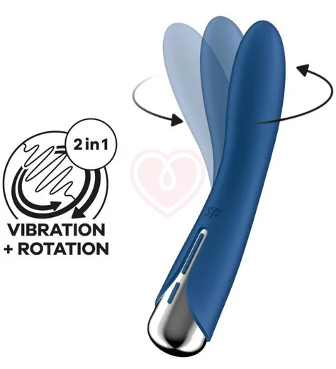 Вибратор с ротацией Satisfyer Spinning Vibe 1 синий фото 3