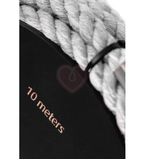 Хлопковая веревка для шибари на катушке Pecado BDSM 10 метров белая фото 2