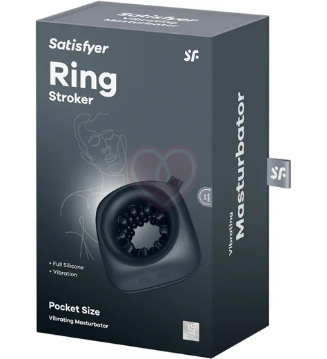 Мужской вибратор Satisfyer Ring Stroker черный фото 5