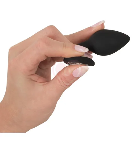 Анальная пробка You2Toys с прозрачным кристаллом-сердечко фото 4