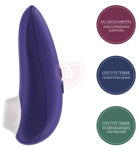 Вакуумный клиторальный стимулятор Womanizer Starlet 3 индиго фото 7