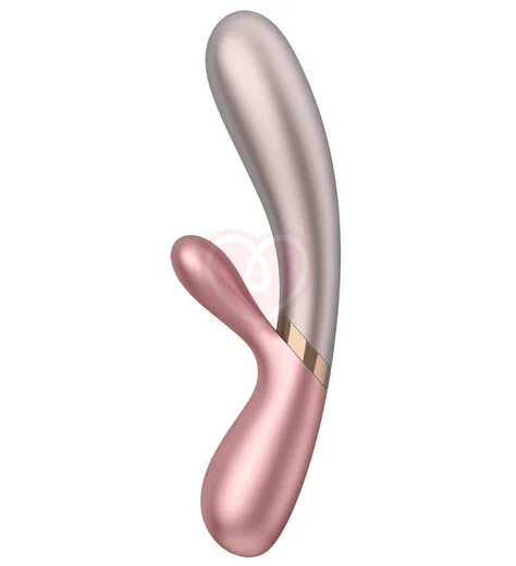 Вибратор с клиторальным стимулятором, подогревом и приложением Satisfyer Hot Lover розовый фото 2