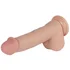 Реалистичный фаллоимитатор Real с мошонкой на присоске 17 см с поясом для страпона фото 3