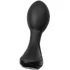 Надувная анальная пробка с вибрацией и пультом ДУ Popo Pleasure Phoenix чёрная фото 6
