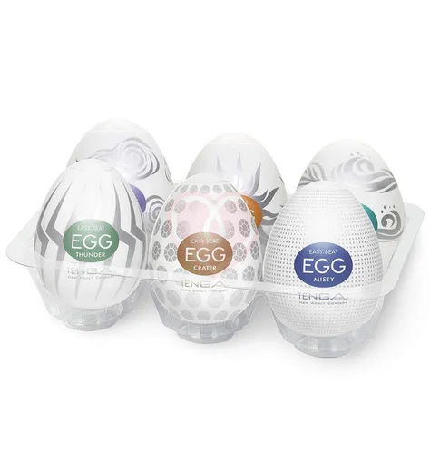 Набор мастурбаторов в форме яйца Tenga Eggs Set New Edition 6 шт фото 3