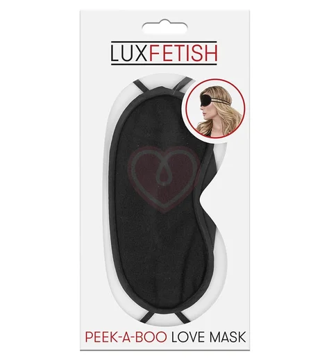 Маска на глаза Peek-A-Boo Love Mask чёрная фото 2