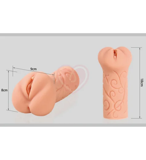 Мастурбатор вагина с татуировкой Kokos Tattoo с двойным слоем фото 7