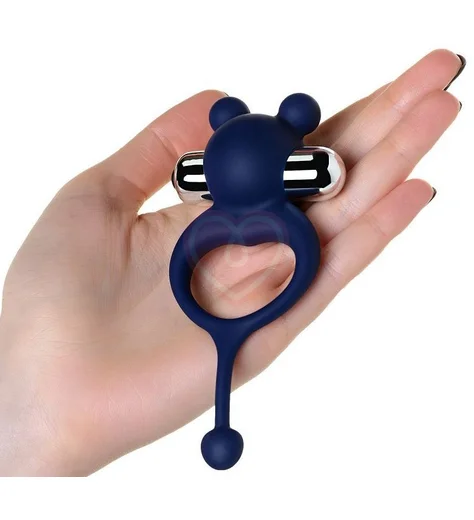 Виброкольцо с хвостиком JOS Mickey синее фото 3