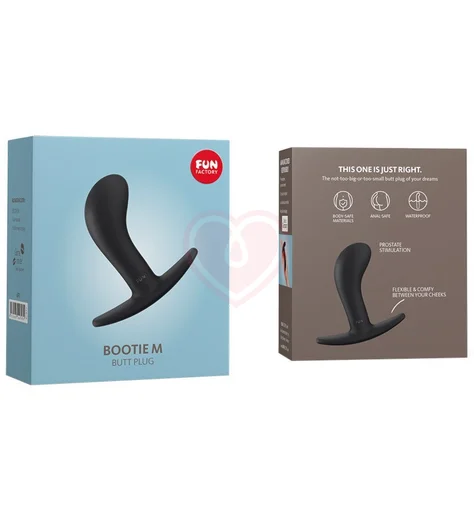 Анальная пробка с загнутым кончиком Fun Factory Bootie Medium Anal Toy чёрная фото 3