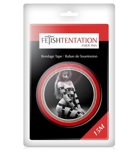 Скотч для бондажа Fetish Tentation 15 м красный фото 2