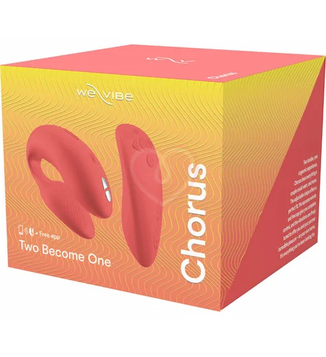 Парный вибратор с сенсорным пультом управления We-Vibe Chorus коралловый фото 5